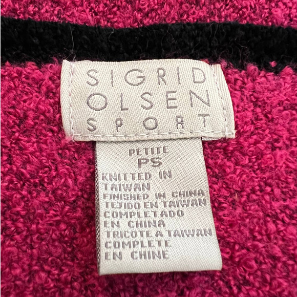 Sigrid Olsen Women's Cardigan Size PS in pink w/Multicolored Sequins and Beads - Picture 4 of 6